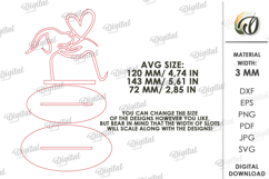 Dog Line Art Stand Laser Cut. Standing Home Decor SVG Product Image 2