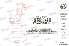 Dog Line Art Stand Laser Cut. Standing Home Decor SVG Product Image 2