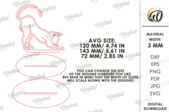 Cat Line Art Stand Laser Cut. Standing Home Decor SVG Product Image 2