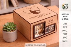 Pet Memorial Boxes Bundle Laser Cut. Keepsake Box SVG Product Image 7