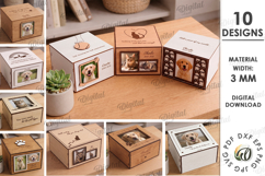 Pet Memorial Boxes Bundle Laser Cut. Keepsake Box SVG Product Image 1