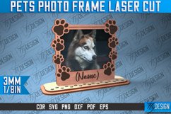 Pets Photo Frame Laser Cut | Wooden Pets Photo Frame SVG Product Image 1