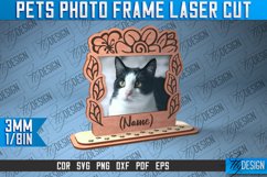 Pets Photo Frame Laser Cut | Wooden Pets Photo Frame SVG Product Image 1