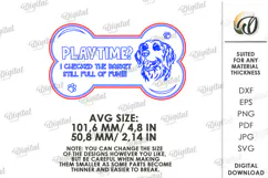 Pets toy basket sign Laser Cut. Dog svg Product Image 2