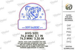 Pets toy basket sign Laser Cut. Dog svg Product Image 2