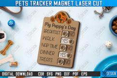 Pets Tracker Magnets Laser Cut Bundle, Feeding Reminder SVG Product Image 3