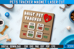 Pets Tracker Magnets Laser Cut Bundle, Feeding Reminder SVG Product Image 4