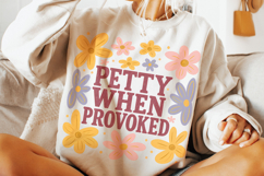 Petty When Provoked PNG, Snarky PNG, Funny Sarcastic PNG Product Image 3