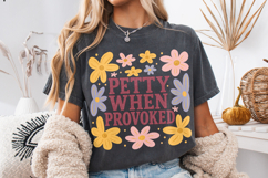 Petty When Provoked PNG, Snarky PNG, Funny Sarcastic PNG Product Image 4