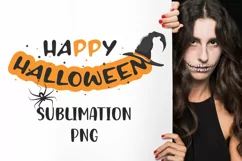 Happy halloween Sublimation. EPS, PNG, JPG. Product Image 1
