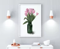 Flowers tulips clipart. Spring flowers. Sublimation designs Product Image 4