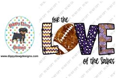 Saints Football Purple, Gold and White PNG Design Product Image 1