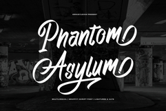 Phantom Asylum | Graffiti Script Font Product Image 1