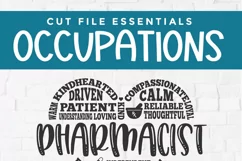 Pharmacist SVG - pharmacist subway art design tall Pinterest image