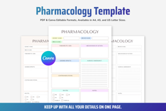 Canva Pharmacology Nursing Printable Editable Template PDF Product Image 1