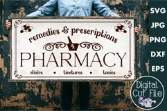Vintage Farmhouse Home Sign | Pharmacy Wall Art Svg Product Image 1