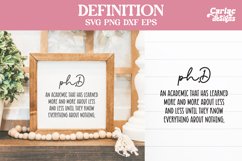 phD Definition SVG Cut File and Sublimation