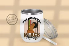 Phenomenal Black Woman SVG Afro Girl Dripping Quote
