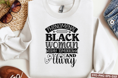 phenomenal black woman SVG, Black Woman SVG Product Image 1