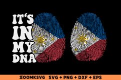It's in my DNA Philippines Flag Fingerprint Sublimation Product Image 1