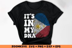 It's in my DNA Philippines Flag Fingerprint Sublimation Product Image 2