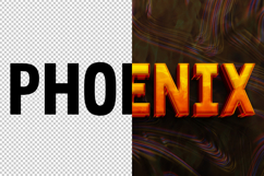 Phoenix 3D editable text effect Product Image 2