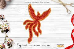 Mandala Phoenix 3D Layered Laser Cutting Design Product Image 1