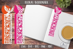 Phoenix Hummingbird Bookmark SVG Floral Layered design