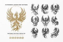 Phoenix Logos for Tattoos Pack x10 Product Image 1