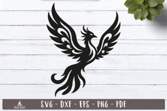 Phoenix Silhouette SVG Design 
