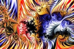 Phoenix Julia mandelbrot fractal - mathematical artwork Product Image 1
