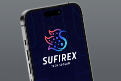 Modern Tech &amp; Fire Letter S Logo Product Image 2