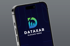 Letter D with Bar Chart and Graph Logo Product Image 1