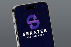 3D Geometric Letter S Logo Product Image 2