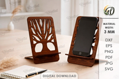 3D Phone Holders Bundle Laser Cut. Phone Stand SVG Product Image 13