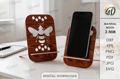 3D Phone Holders Bundle Laser Cut. Phone Stand SVG Product Image 4