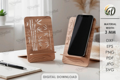 3D Phone Holders Bundle Laser Cut. Phone Stand SVG Product Image 9