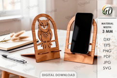 3D Phone Holders Bundle Laser Cut. Phone Stand SVG Product Image 10
