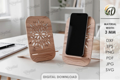 3D Phone Holders Bundle Laser Cut. Phone Stand SVG Product Image 12