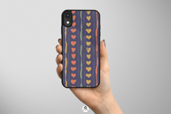 Faded Resort Hearts Seamless Patterns Hand Drawn Boho Hearts Product Image 5