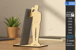Phone Stand Laser Cut|Human Figures Silhouette |Phone Holder Product Image 1