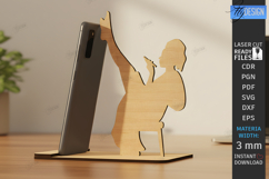 Phone Stand Laser Cut|Human Figures Silhouette |Phone Holder Product Image 1
