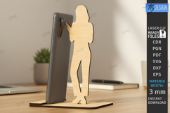 Phone Stands Laser Cut Bundle|Human Silhouette|Phone Holders Product Image 4