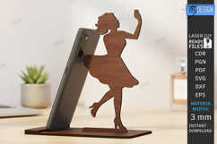 Phone Stands Laser Cut Bundle|Human Silhouette|Phone Holders Product Image 5