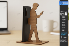 Phone Stand Laser Cut|Human Figures Silhouette |Phone Holder Product Image 1