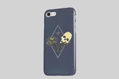 Vintage Mystic Skull and lotus flower in female hands Product Image 7