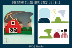Tornado Box Card - Storm Chaser Card SVG - Tornado Wrangler Product Image 1
