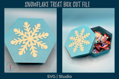 Snowflake Treat Box SVG - Holiday Gift Box Cut File Product Image 2
