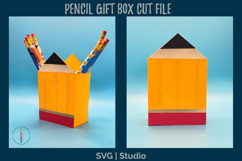 Pencil Treat Box SVG - Teacher Appreciation Gift Box Product Image 2