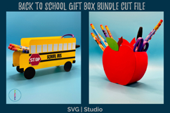 3D School Themed Treat Box - Teacher Appreciation Gift Box Product Image 3